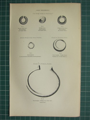 1849 stampa ornamenti - ~, d'oro