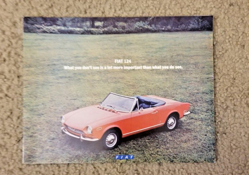 Brochure vintage fiat 124 - brochure,