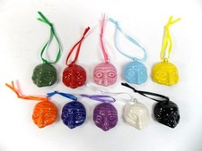 Maschera Pulcinella Multicolor Cm 4x4 Bomboniere Orecchini Idea Regalo Napoli