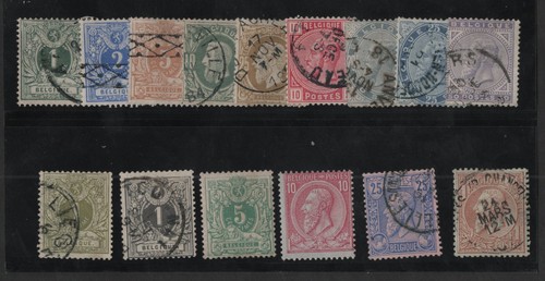 Belgio 1881 1885 scott 54 - scott, #40/54