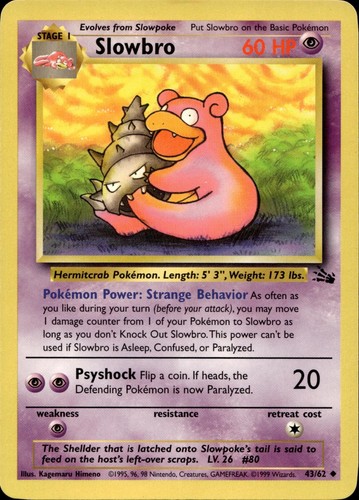 Slowbro pokemon fossile - 43/62,