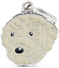 Medaglietta per Cane Personalizzata Made in Italy, Lagotto Romagnolo Crema, Targ