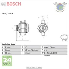 Alternatore Bosch per MERCEDES