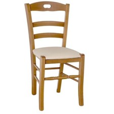 Sedia loris noce chiaro - chiaro, con