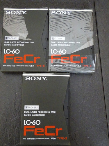 Sony elcaset fecr nuovo - lc-60,