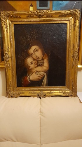 Dipinto sacra famiglia olio - dipinto, ad