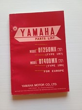 Yamaha DT 250 MX 1R7 - DT 400 MX 1R6 1977 catalogo ricambi originale