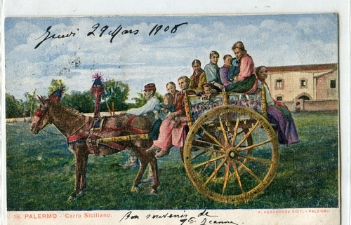 Cartolina sicilia palermo - sicilia,