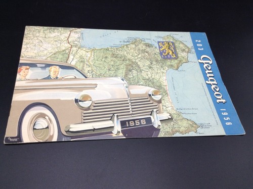 Depliant auto vintage peugeot - depliant,