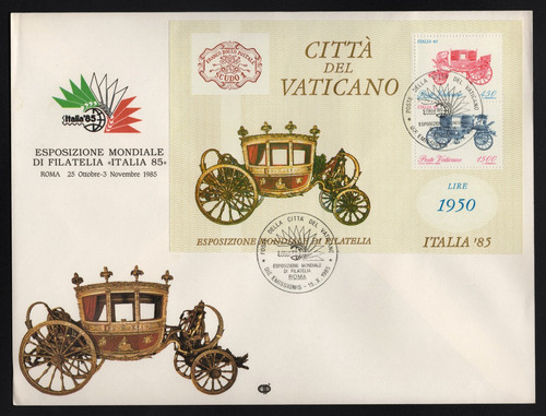 Vaticano 1985 busta - vaticano, grande