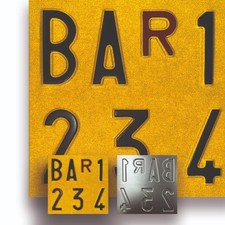 REPLICA TARGA MACCHINE