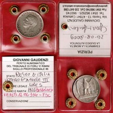 ITALIA 5 lire 1926 Aquilino BORDO LARGO Vittorio Emanuele III ( 1901 - 1943) FDC