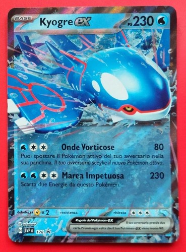 Carta pokemon kyogre - pokemon, ex