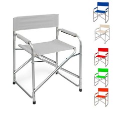Sedia Pieghevole Regista 2964 Campeggio in Metallo Tessuto Canvas con Schienale