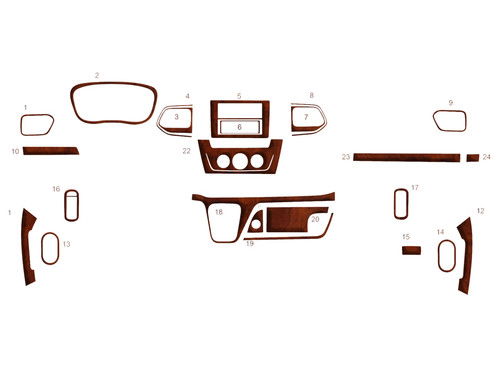 Kit assetto cruscotto interno - cruscotto,