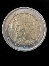 moneta 2 euro ITALIA 2019 DANTE ALIGHIERI - circolata [Ca] MOLTO BUONA