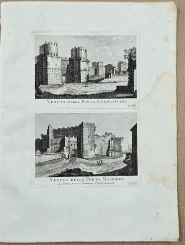 Gravure 1795 rome veduta - gravure, 1795,