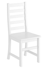 Bianca elegante sedia in Pino