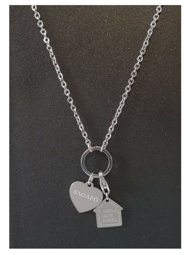Sagapo collana donna acciaio - collana donna,