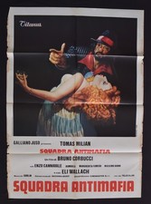 MANIFESTO  2F SQUADRA ANTIMAFIA Bruno Corbucci Tomas Milian bombolo polizia