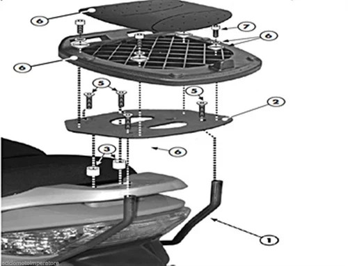 Portabauletto givi xciting 300 - givi,
