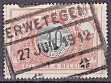 FRANCOBOLLO 1902-05 BELGIO