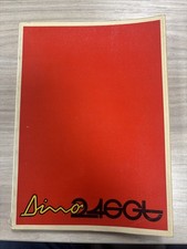 Ferrari Dino 246gt Libretto Uso E Manutenzione