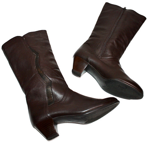 Stivali vintage vera - vintage, pelle