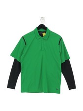 Nike Polo Uomo M Verde 100%