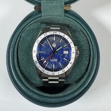 Orologio SAN MARTIN GMT Lapislazzuli Quadrante Gemma Acciaio Inox Zaffiro 39mm