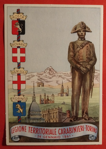 Cartolina legione territoriale - cartolina,