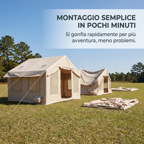 Tenda campeggio gonfiabile - tenda,