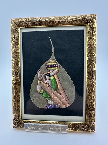 Quadro vintage indiano foglia