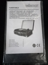 ISTRUZIONI / MANUALE ORIGINALE VELLEMAN VALIGIA GIRADISCHI