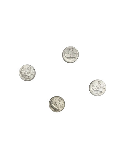 Monete lire delfino - monete,