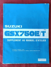 SUZUKI GSX 750 E/T SUPPLEMENT