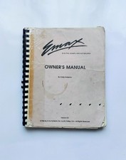 Emu e-mu EMAX manuale d'uso