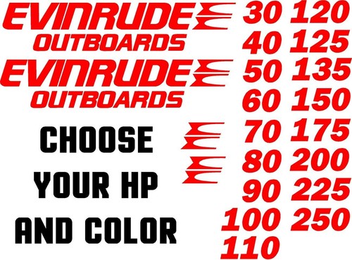 Evinrude decalcomanie - evinrude,