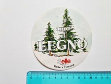 ADESIVO AMO IL LEGNO 3ELLE PORTE STICKER AUTOCOLLANT VINTAGE 80s ORIGINAL