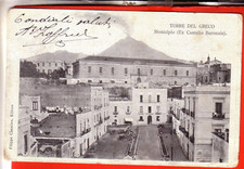 CARTOLINA TORRE DEL GRECO   VIAGGIATA 1902 MUNICIPIO EX CASTELLO