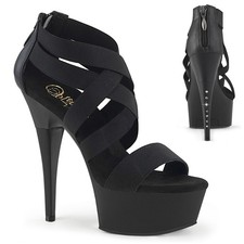 Pleaser 6" plateau strass
