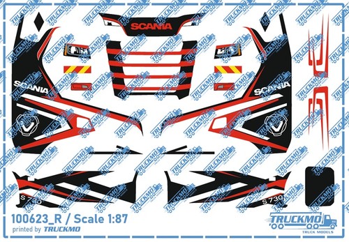 Truckmo decalcomanie scania - decalcomanie, s