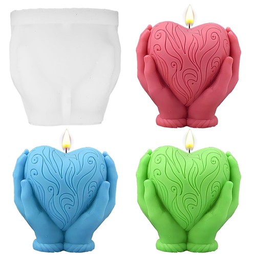 Cuore stampo per - stampo, candele