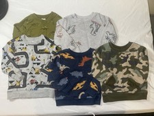 Felpa bambino ragazzo lotto 5 magliette 12 mesi