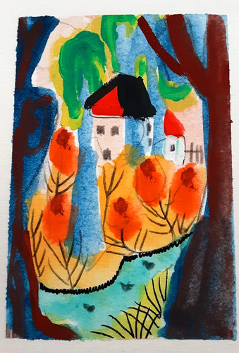 Original aceo painting the - original,
