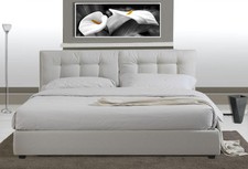 LETTO MATRIMONIALE PELLE