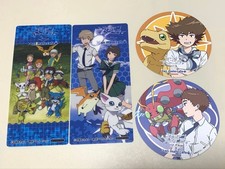 Set sottobicchieri e segnalibri Digimon Adventure Tri Animate Cafe Takeru Hikari Taichi