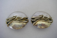 Ø3.6CM design SIDNEY CARRON CLIPS VINTAGE EN Métal argenté 30gr N°513