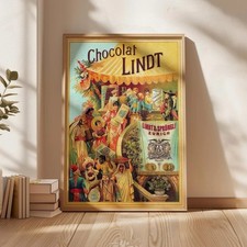 Poster Vintage Lindt Mondo