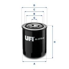 UFI 2327200 - Filtro olio